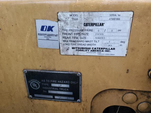 AT9001866B15714 - 2005 CATERPILLAR FORKLIFT 黄色 照片 10