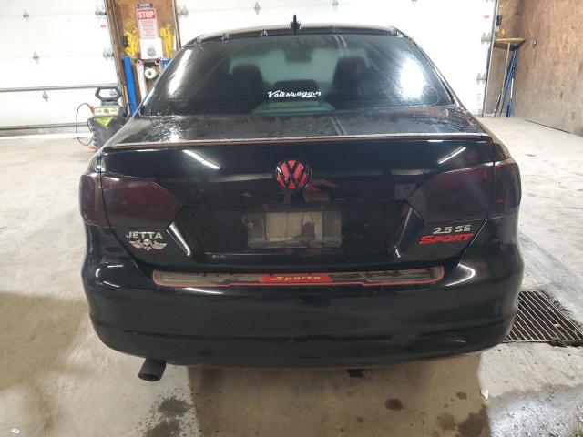 3VWDP7AJXCM349923 - 2012 VOLKSWAGEN JETTA SE BLACK photo 6