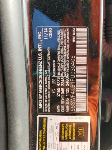 55SWF4KB1FU030406 - 2015 MERCEDES-BENZ C 300 4MATIC BLACK photo 13