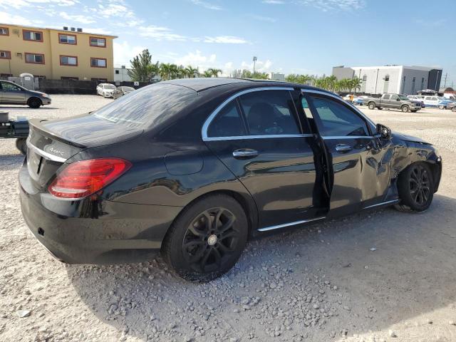 55SWF4KB1FU030406 - 2015 MERCEDES-BENZ C 300 4MATIC BLACK photo 3