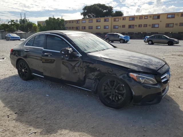 55SWF4KB1FU030406 - 2015 MERCEDES-BENZ C 300 4MATIC BLACK photo 4