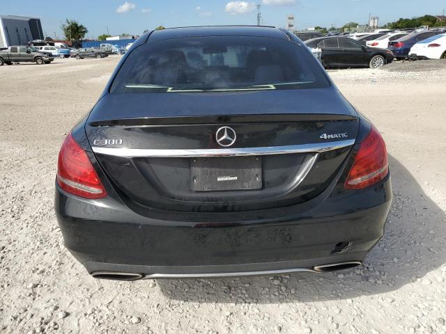 55SWF4KB1FU030406 - 2015 MERCEDES-BENZ C 300 4MATIC BLACK photo 6