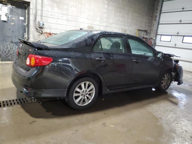1NXBU4EE6AZ370478 - 2010 TOYOTA COROLLA BASE Czarny zdjęcie 3