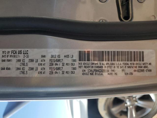 1C4NJPBA4GD699184 - 2016 JEEP PATRIOT SPORT ნაცრისფერი ფოტო 13