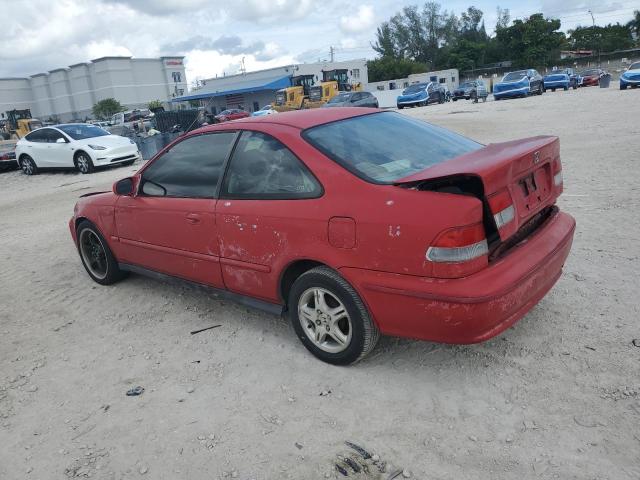 1HGEJ8248YL065787 - 2000 HONDA CIVIC EX RED photo 2