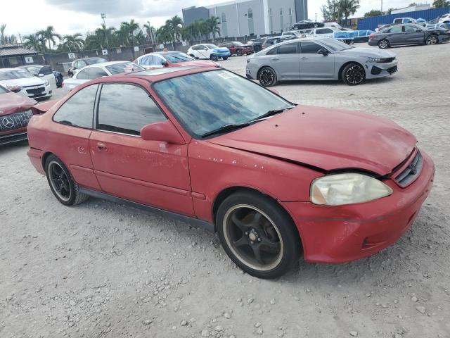 1HGEJ8248YL065787 - 2000 HONDA CIVIC EX RED photo 4