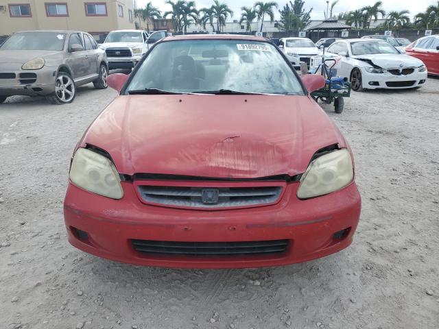 1HGEJ8248YL065787 - 2000 HONDA CIVIC EX RED photo 5