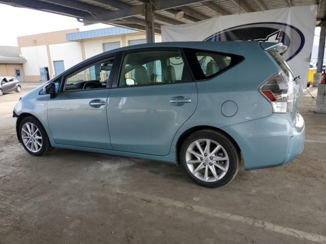 JTDZN3EU9EJ010078 - 2014 TOYOTA PRIUS V TEAL photo 2