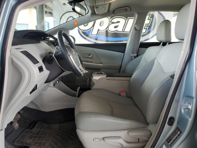 JTDZN3EU9EJ010078 - 2014 TOYOTA PRIUS V TEAL photo 7