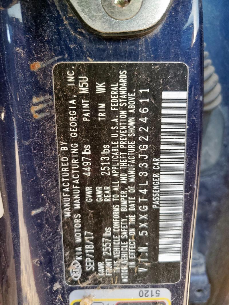 5XXGT4L33JG224611 - 2018 KIA OPTIMA LX 蓝色 照片 13