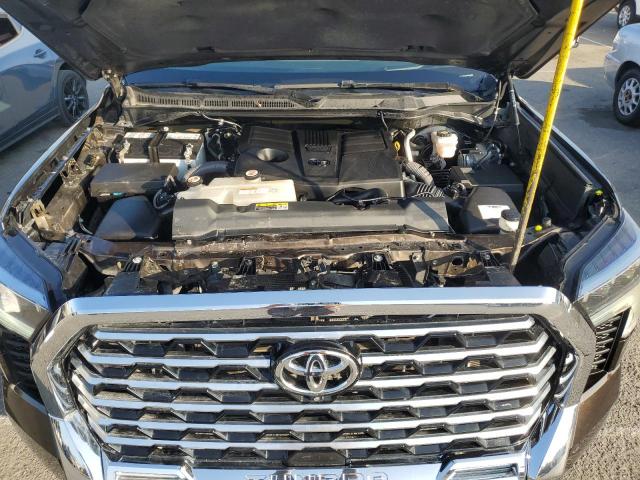 5TFMA5EC8NX007808 - 2022 TOYOTA TUNDRA CREWMAX PLATINUM BROWN photo 11