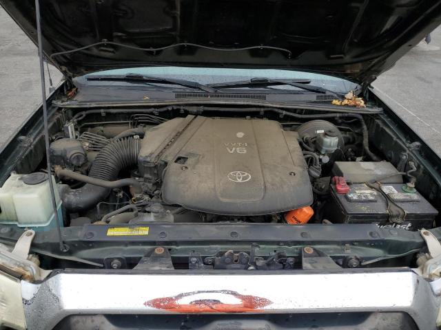 3TMLU4EN7CM094621 - 2012 TOYOTA TACOMA DOUBLE CAB GREEN photo 11