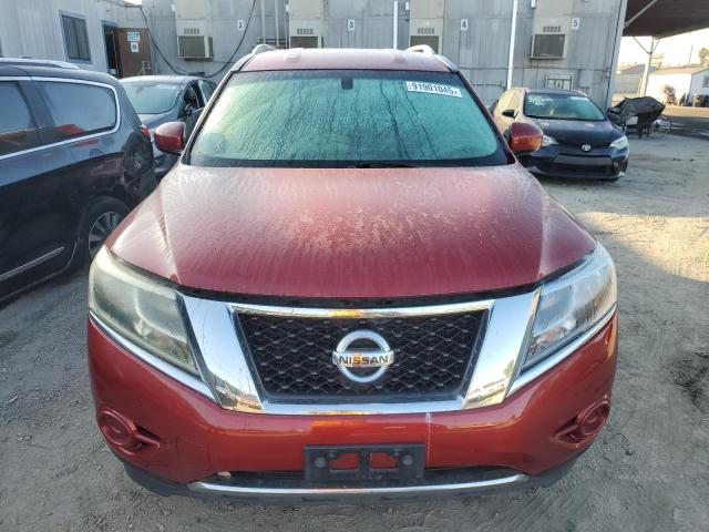 5N1AR2MN0EC688661 - 2014 NISSAN PATHFINDER S RED photo 5