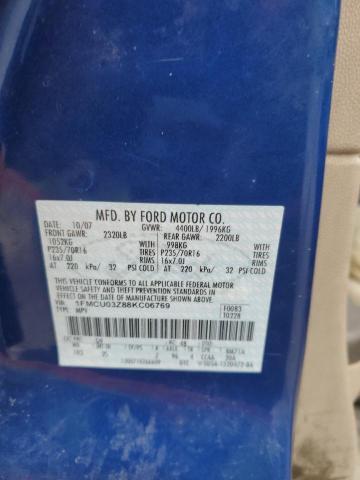 1FMCU03Z88KC06769 - 2008 FORD ESCAPE XLT BLUE photo 13