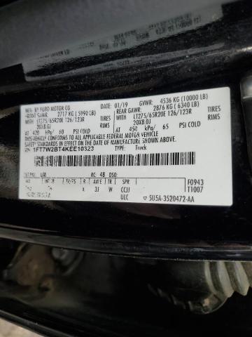 1FT7W2BT4KEE10323 - 2019 FORD F250 SUPER DUTY BLACK photo 12