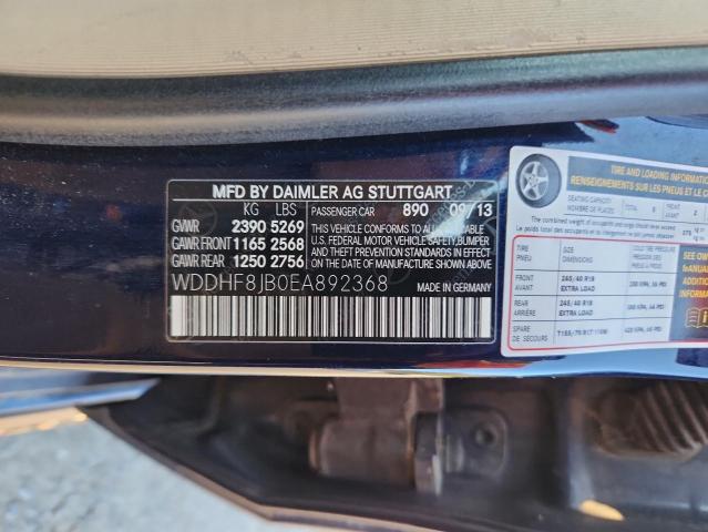 WDDHF8JB0EA892368 - 2014 MERCEDES-BENZ E 350 4MATIC BLUE photo 12