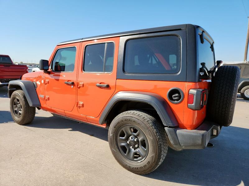 1C4HJXDN6JW229280 - 2018 JEEP WRANGLER U SPORT Narıncı foto 2