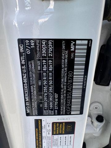 4JGFB4KB5LA078780 - 2020 MERCEDES-BENZ GLE 350 4MATIC WHITE photo 13