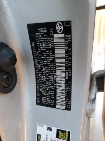 5YFEPMAE7NP308055 - 2022 TOYOTA COROLLA LE SILVER photo 12