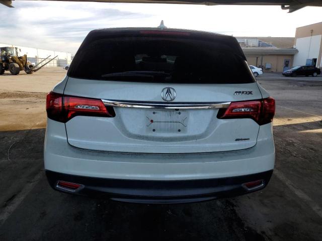 5FRYD4H47GB054931 - 2016 ACURA MDX TECHNOLOGY WHITE photo 6