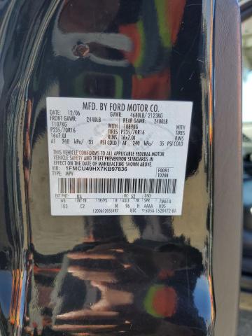 1FMCU49HX7KB97836 - 2007 FORD ESCAPE HEV BLACK photo 13
