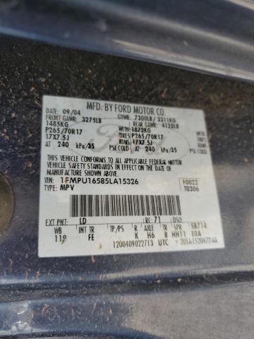 1FMPU16585LA15326 - 2005 FORD EXPEDITION XLT 蓝色 照片 13