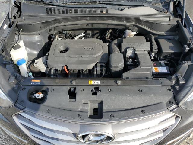 5XYZU3LB7HG386030 - 2017 HYUNDAI SANTA FE S GRAY photo 12