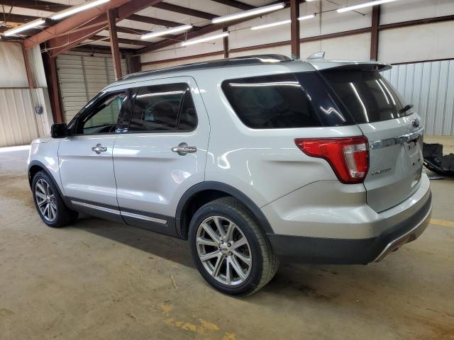 1FM5K8F84HGA16745 - 2017 FORD EXPLORER LIMITED Сріблястий фото 2