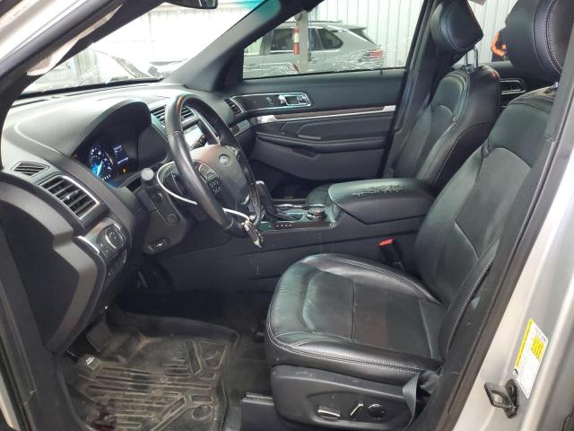 1FM5K8F84HGA16745 - 2017 FORD EXPLORER LIMITED Сріблястий фото 7