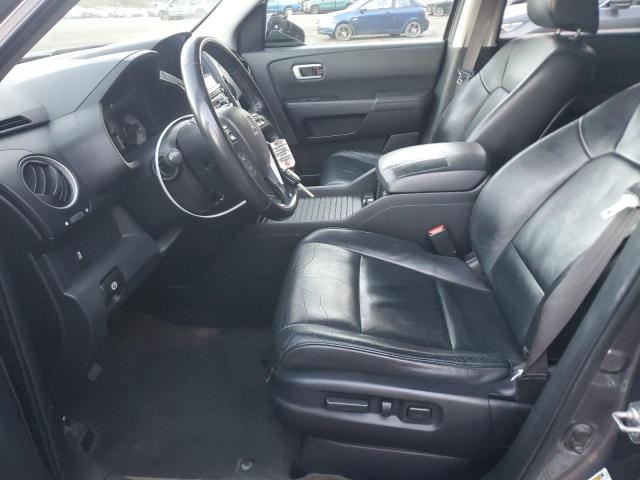 5FNYF4H59EB017588 - 2014 HONDA PILOT EXL GRAY photo 7
