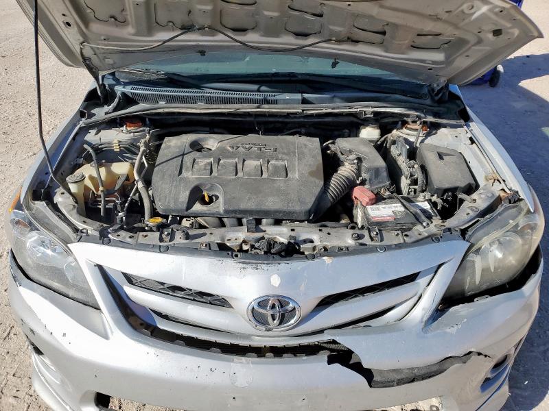 2T1BU4EE1BC609289 - 2011 TOYOTA COROLLA BASE SILVER photo 11