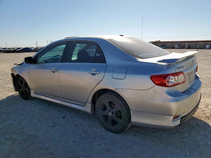 2T1BU4EE1BC609289 - 2011 TOYOTA COROLLA BASE SILVER photo 2