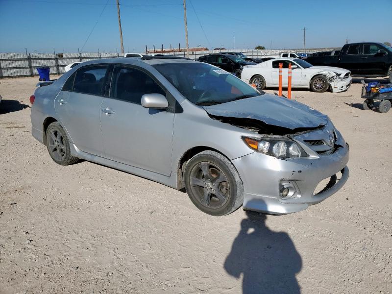 2T1BU4EE1BC609289 - 2011 TOYOTA COROLLA BASE SILVER photo 4