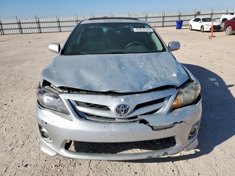 2T1BU4EE1BC609289 - 2011 TOYOTA COROLLA BASE SILVER photo 5