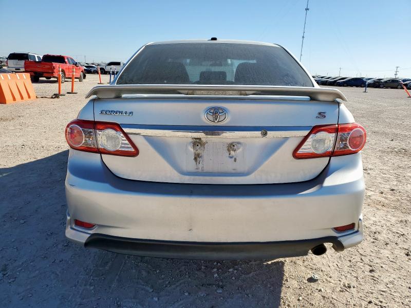 2T1BU4EE1BC609289 - 2011 TOYOTA COROLLA BASE SILVER photo 6