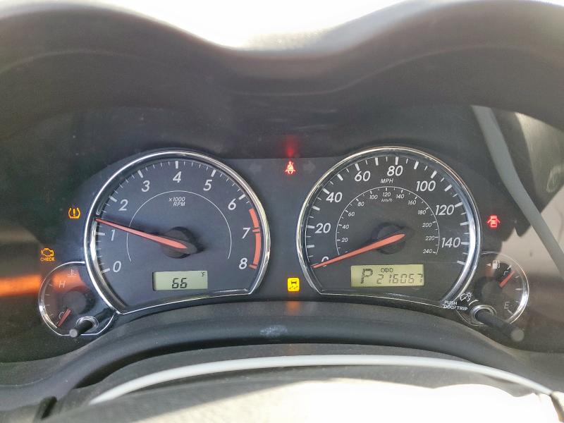 2T1BU4EE1BC609289 - 2011 TOYOTA COROLLA BASE SILVER photo 9