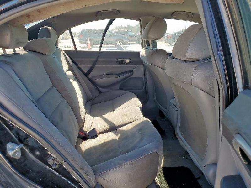 1HGFA16568L065382 - 2008 HONDA CIVIC LX BLACK photo 10