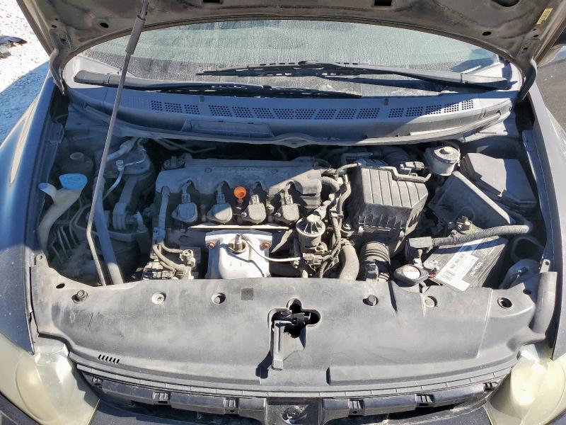 1HGFA16568L065382 - 2008 HONDA CIVIC LX BLACK photo 11