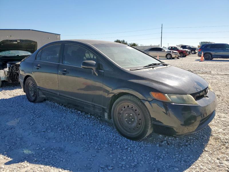 1HGFA16568L065382 - 2008 HONDA CIVIC LX BLACK photo 4