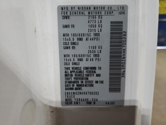 3N63M0ZN4HK700282 - 2017 CHEVROLET CITY EXPRE LT 白色 照片 14