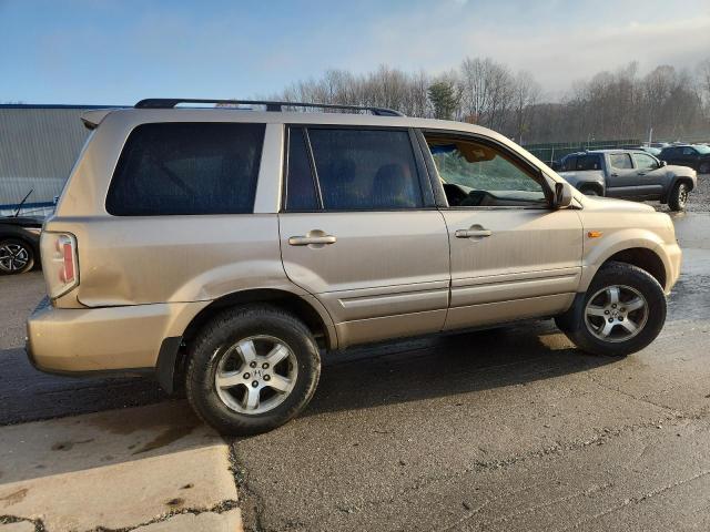5FNYF18507B011129 - 2007 HONDA PILOT EXL BEIGE photo 3