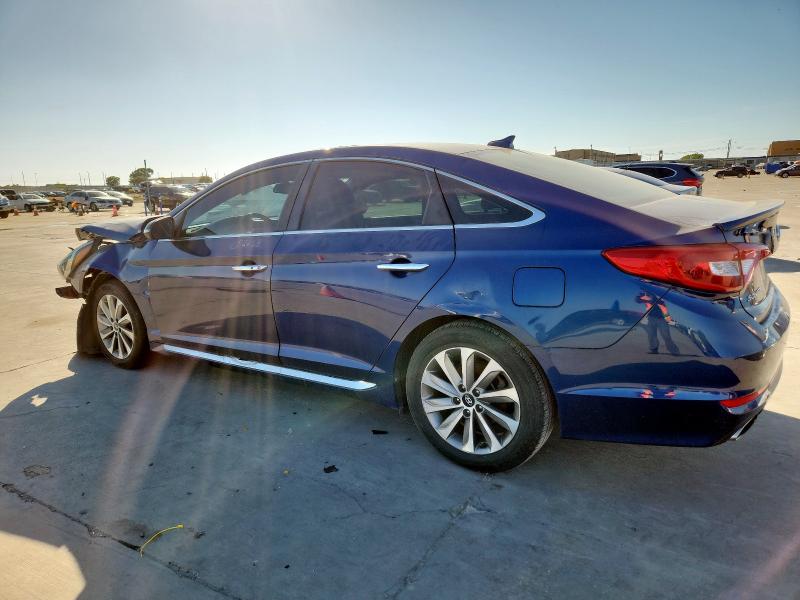 5NPE34AF4GH434037 - 2016 HYUNDAI SONATA SPORT BLUE photo 2