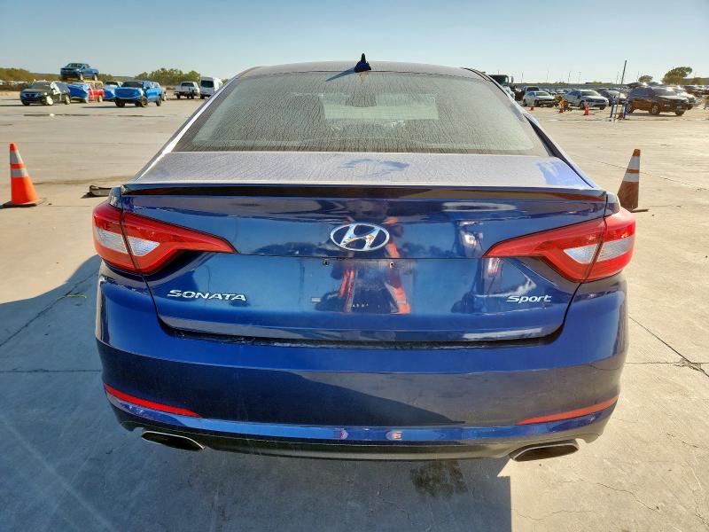 5NPE34AF4GH434037 - 2016 HYUNDAI SONATA SPORT BLUE photo 6