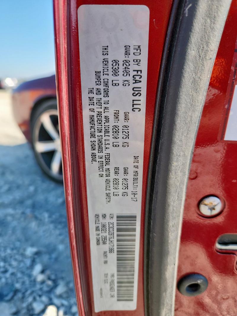 2C3CDZBT6JH171866 - 2018 DODGE CHALLENGER R/T BURGUNDY photo 12