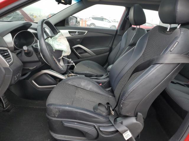 KMHTC6AD8DU146276 - 2013 HYUNDAI VELOSTER RED photo 7
