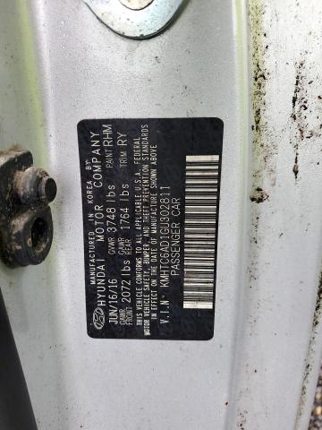 KMHTC6AD1GU302811 - 2016 HYUNDAI VELOSTER SILVER photo 12