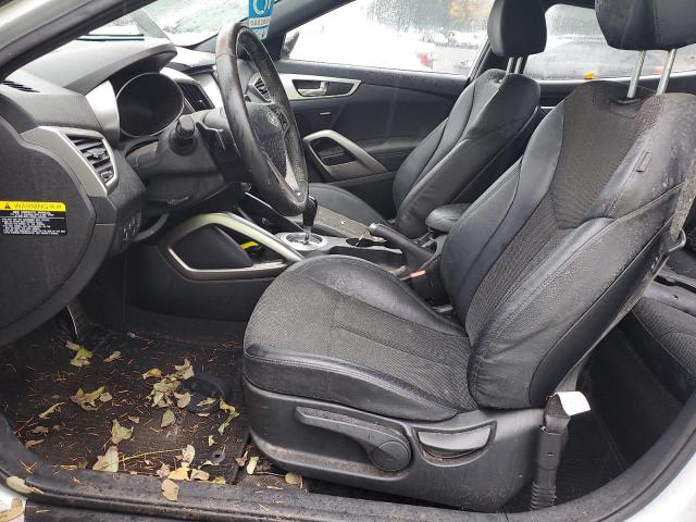 KMHTC6AD1GU302811 - 2016 HYUNDAI VELOSTER SILVER photo 7