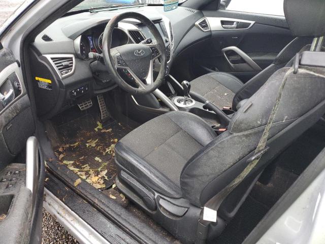 KMHTC6AD1GU302811 - 2016 HYUNDAI VELOSTER SILVER photo 8