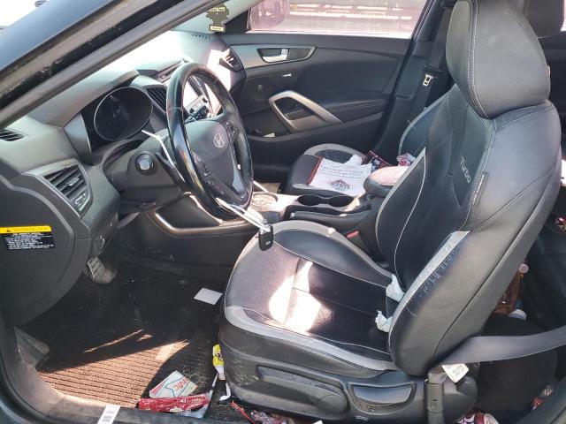 KMHTC6AE2FU235921 - 2015 HYUNDAI VELOSTER TURBO BLACK photo 7