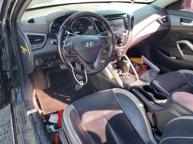 KMHTC6AE2FU235921 - 2015 HYUNDAI VELOSTER TURBO BLACK photo 8